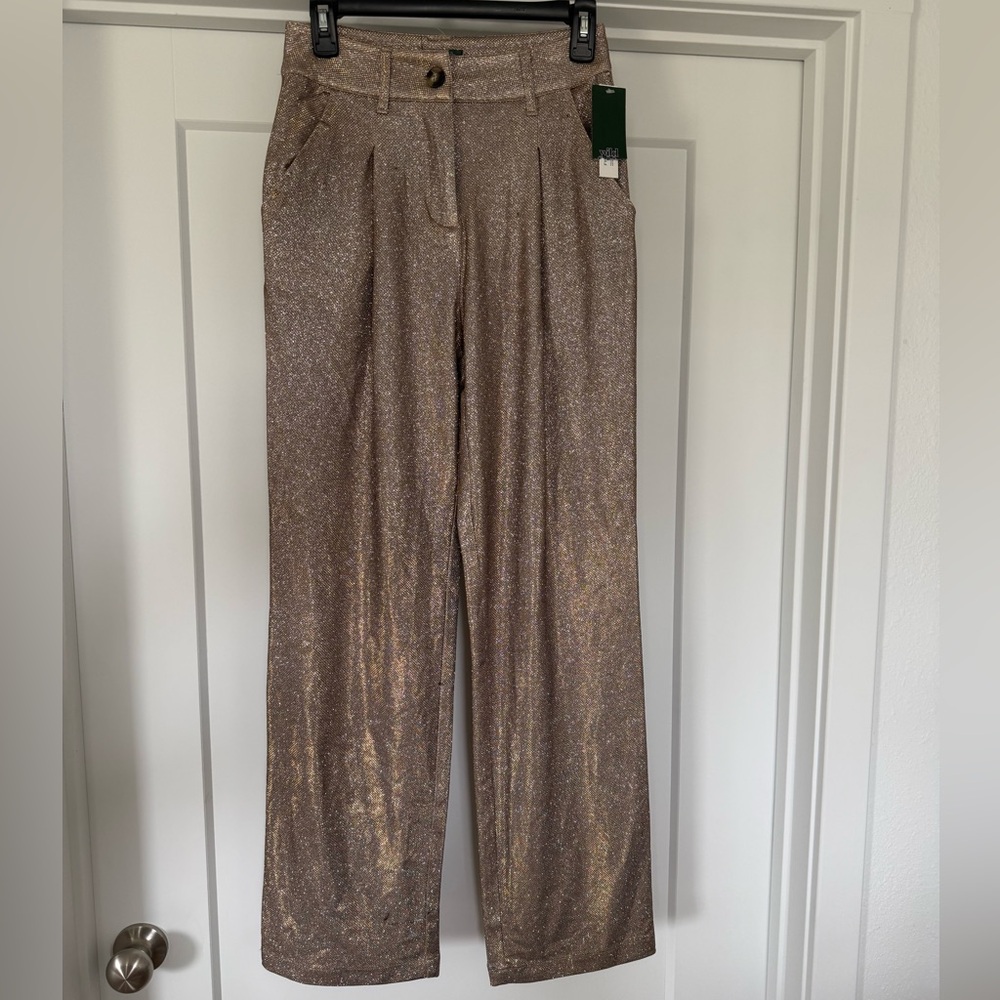 Wild Fable Metallic Bronze Pants